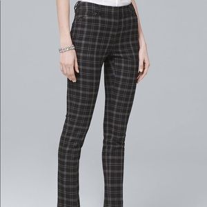 WHBM Plaid Slim Ankle Pants